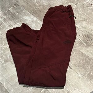 Elegant Maroon Women's Boot Cut SNOWBOARD Pants